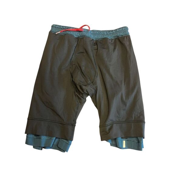 Lululemon 9” Athletic Lined Drawstring Gym Workout Blue Shorts Size M? - Picture 3 of 5